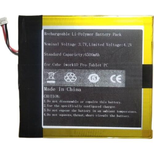 3.7V New Battery for ALLDOCUBE Cube iwork10 Pro Kubi Tablet PC Li-Po Rechargeable Accumulator Pack Replacement T801-28100122