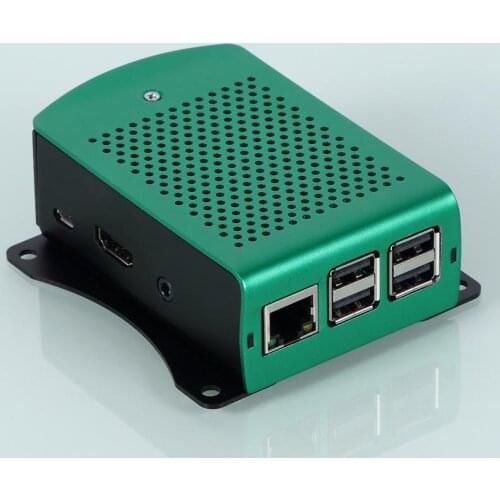 3 Pi For Case Raspberry Aluminum Silver Green Black Case Metal Enclosure RPI 3 Box Compatible with Raspberry Pi 3 Model B