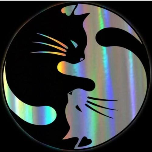 Three Ratels FFD454 Car Sticker Tai Chi Cat Automobile Styling On Car Funny 3D Decal Motorcycle Stickers Car Styling