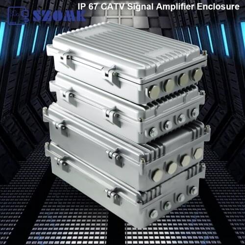 One piece Cast aluminum amplifier housing IP68 waterproof Sealed box housing for electronics SZOMK junction box for outdoor case