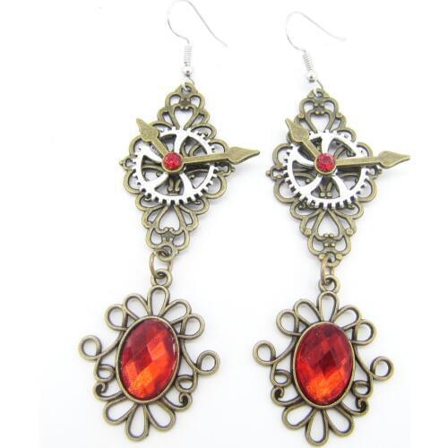Cykopv New Original Design Retro Victoria Style Faceted Crystals Drops Vintage Women`s Earring