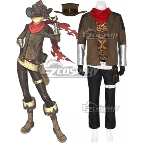 Fate Grand Order FGO Archer Billy The Kid Outfit Halloween Party Suit Uniform Adult Set Festival Gift Cosplay Costume E001