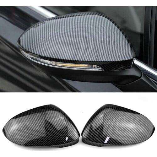 Gloss Black Rearview Mirror Covers Caps Shell For Volkswagen VW Golf 8 VIII 2021 Car Side Mirror Covers Caps Case ABS
