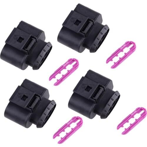 Ignition Coil Connector Repair Kit Wiring Harness Plug Car Fit For Audi A1 A2 A3 A4 S4 A6 A8 Q7 TT R8 RS3 RS4 1J0973724