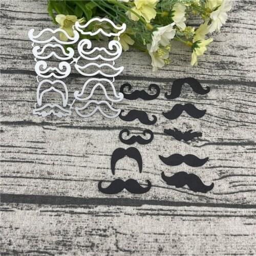 Moustache Card Frame Craft Metal Cutting Dies For DIY Scrapbooking Album Embossing Paper Cards Decorative Crafts