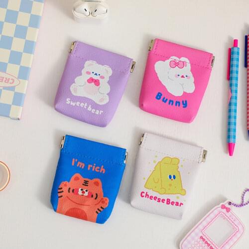 Fashion Girls PU Leather Tassel Money Purses Cute Cat Mini Short Bifold Pouch Women Zipper Coin Bag Lovely Card Holder Wallet