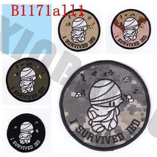 Embroidery patch U.S.NAVY EOD I survivde IDE Morale tactics Military