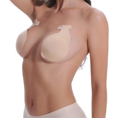 New 6 Colors Reusable Women Breast Petals Lift Nipple Cover Invisible Bra Kawaii Dolphin Adhesive Strapless Backless Sticky Bras