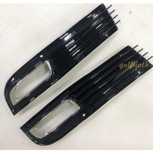 Front Left/Right Side Fog Light Lower Bumper Grille grill for Audi A8 D3 2007 2008 2009 2010 Facelift Car Racing Grills