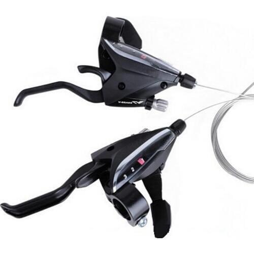 8 Speed Aluminium Alloy Bike Shifter 1 Pair Aluminium Alloy Finger Dial Transmissions 8 Speed Mountain Bike Shifter