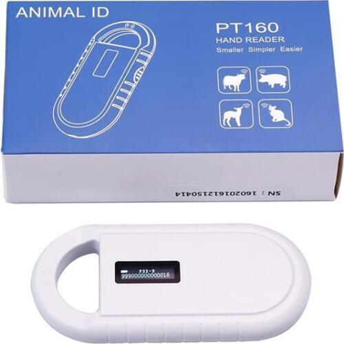 Portable OLED Display RFID ISO11784/11785 134.2Khz FDX-B Microchip Reader Scanner for Dog Or Cat