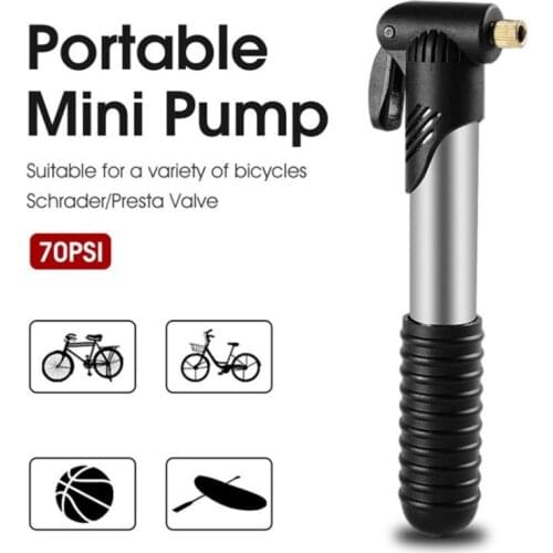 Portable Bicycle Pump Mini Hand Pump Cycling Air Pump Ball Toy Tire Inflator Schrader Presta Valve MTB Mountain Bike Pump