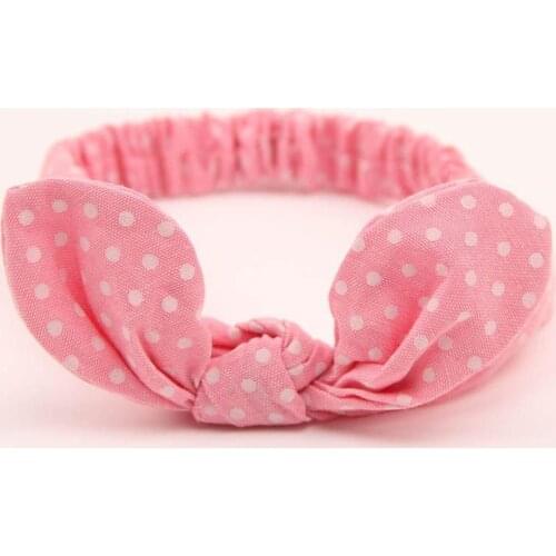 600pcs/lot kids new fashion 9 color rabbit ear style headband/little Dot/striped Headband