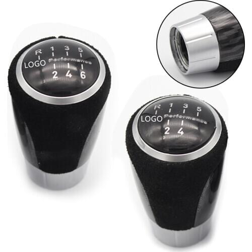 PU Leather + PVC Gear Shift Knob Red 5/6 Speed For BMW E81 87 E46 E90 E91 E92 Part No. 25110429269, 429269