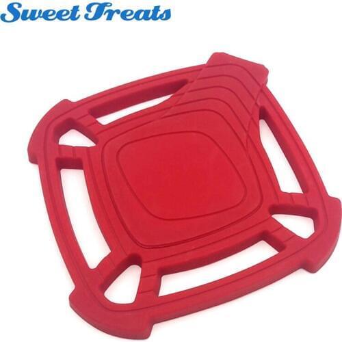 Sweettreats Silicone Trivet Hot Pad with Built in Spoon Rest, Large