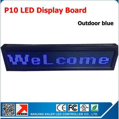 Blue USB Programmable Scrolling LED Signage Message Board Display LED Message Display Signs Open LED Sign Outdoor