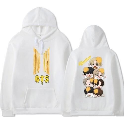 Oversized sweatshirt womens cartoon doll hoodie butter sweater casual Harajuku hedging men and women hoodies