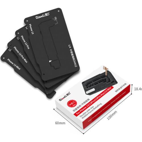 Qianli BGA Reballing Stencil Planting Tin Platform for iPhone X XS 11 11Pro Max Motherboard Middle Layer Fixture