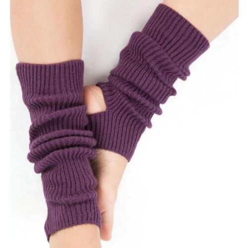 Knitting Yoga Women Socks Leg Warmers Warm Knee High Winter Knit Crochet Leg Warmer Socks Fashion Latin Dance Leg Sports Socks