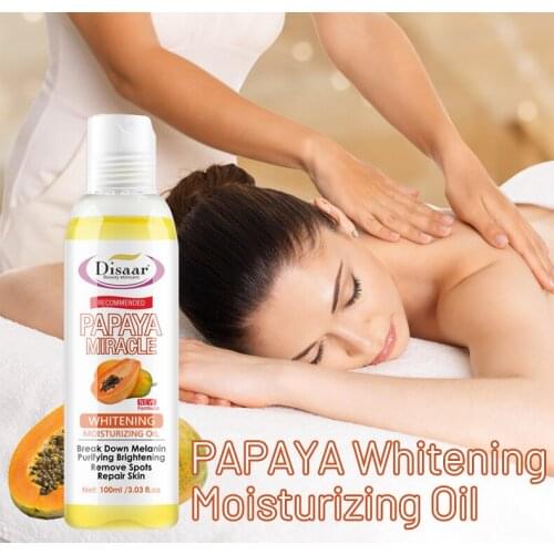 100ml Disaar Papaya Body Moisturizing Oil Skin Relaxation Lifting Massage Oil Body Moisturizing essential oils set Skin care