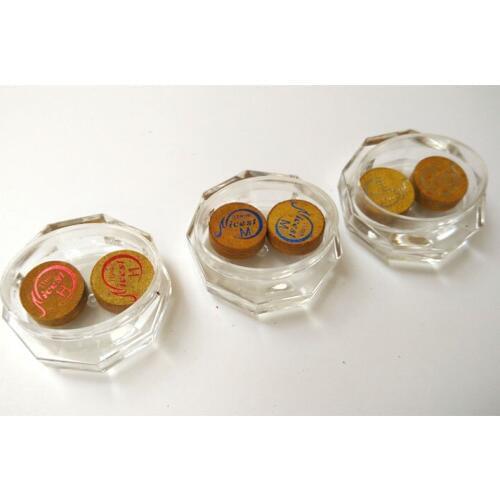 2pcs/lot 11mm snooker cue tips 3colors-black/blue/brown Hardness in S/M/H free shipping High quality cue stick accessories