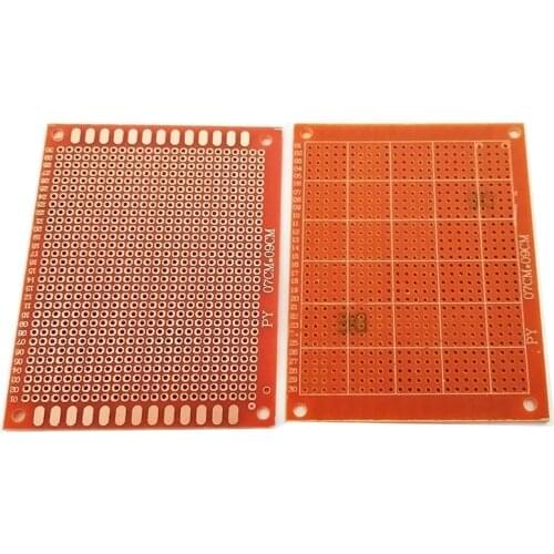 5pcs 7x9 7*9cm Single Side Prototype PCB Breadboard Universal Board Experimental Bakelite Copper Plate Circuirt Board Yellow