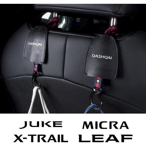 Multi-functional Car Seat Headrest Bag Purse Grocery Hook For Nissan Qashqai Juke Micra X-Trail Leaf Sentra Murano Accessories