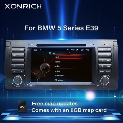 Xonrich 1 Din Car DVD Player Car Radio GPS navigation For BMW X5 E39 BMW 5 Series 2002-2007multimedia stereo audio head unit