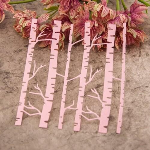 Birch Forest Cutting Dies Stencil DIY Scrapbooking Embossing Album Paper Crafts U7ED