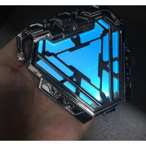 Cattoys 1:1 Scale Iron Arc Reactor Mark 50 MK50 Nano Suit Armor LED Light Figure Model Toys Wearable