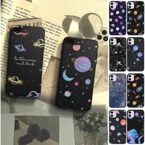 Outer Space Planet Stars Moon Spaceship Phone Case Fundas Shell Cover For Samsung S10 S20 Fe Lite S21 S30 ULTRA Plus 5G
