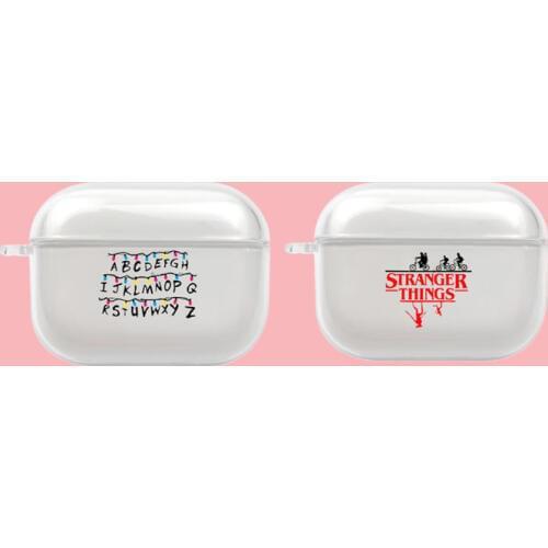 Stranger Things Christmas Lights Case for Airpods Pro Cover for Airpods 3 Soft TPU Transparent Wireless Bluetooth Earphone Cover