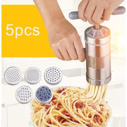 Home Stainless Steel Manual Press Pasta Machine Noodle Maker Crank Cutter Fruit Juicer Cookware Making Spaghetti Kitchen Tools