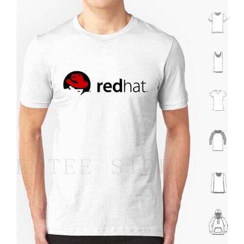 Red Hat T Shirt Cotton Men Diy Print Red Hat Linux Windows Redhat Hacker Programing Centos Android Slackware Mandriva Ubuntu