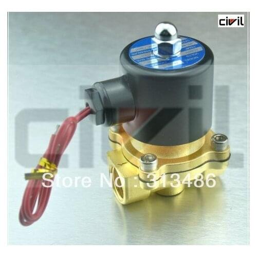 Brass Part Copper coil Electric Solenoid Valve N/C 1/2