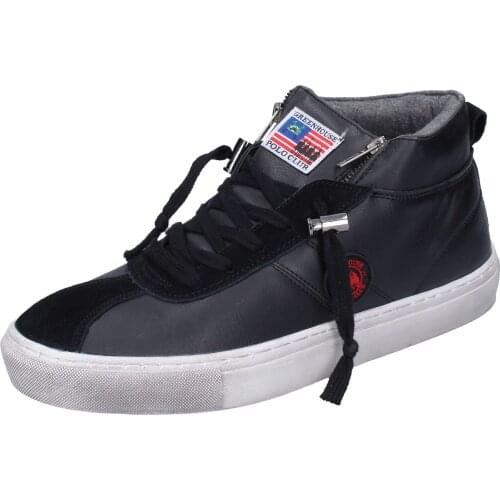 GREENHOUSE POLO CLUB mens Sneakers black suede