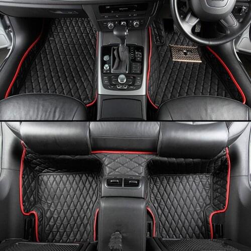 Right hand drive Uk model car floor mats for Ford Mondeo Ecosport Explorer Focus Fiesta car-styling leather Anti-slip carpet li