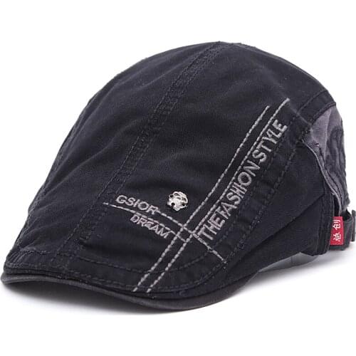 2021 New Summer outdoor Sports Cotton Berets Caps For Men Casual Peaked Caps letter embroidery Berets Hats Casquette Cap