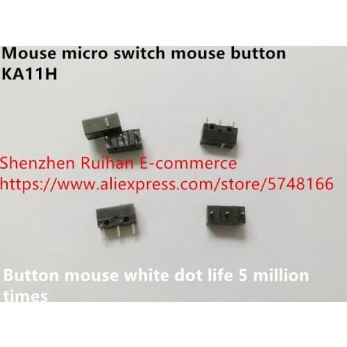 Original new 100% KA11H mouse micro switch mouse button mouse white dot life 5 million times