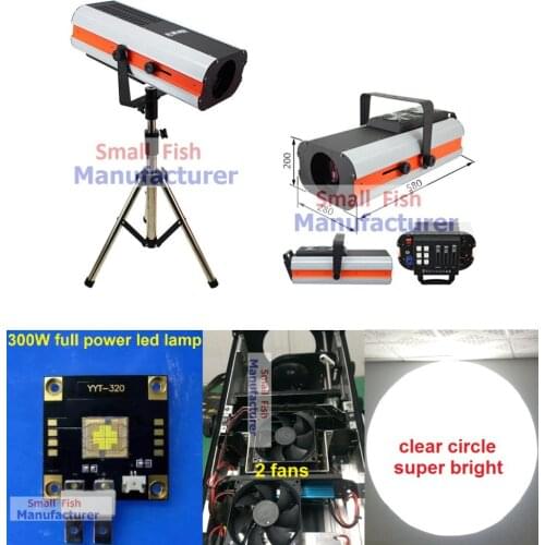 2020 New 300W Led Follow Spot Light Replace 2500W Following Light Color Gobo IRIS Wedding Decoration Performance Stage Lighting