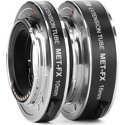 COMMLITE TTL Macro Photography CM-MET-FX Automatic Extension Tube Adapter Ring with Fujifilm X-mount Mirrorless Cameras & Lens