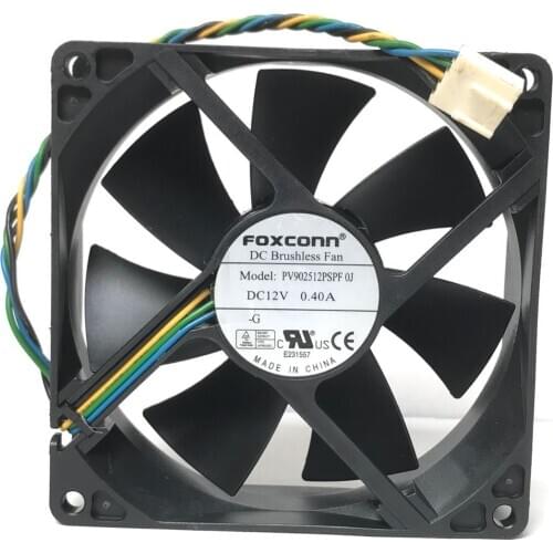 PVA092G12H PV902512PSPF New For FOXCONN 9cm 9225 92x92x25mm DC 12V 0.4A 4 pin PWM fan air volume for Dell For HP cooling fan
