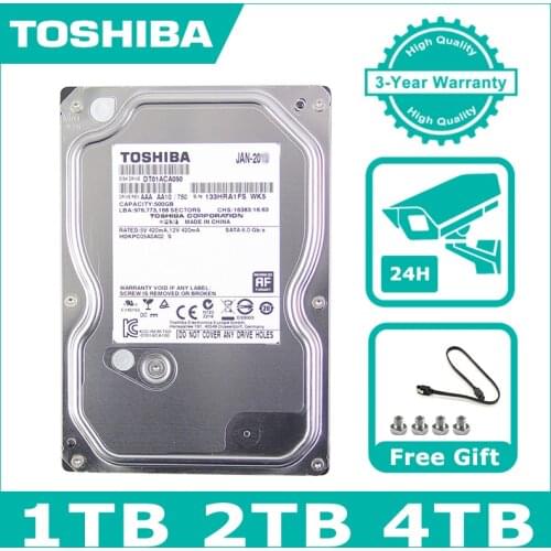 Seagate WD Toshiba 500G 1TB 2TB 4TB Desktop PC 3.5" Internal Mechanical Hard disk driver SATA 3Gb/s-6Gb/s HDD 5900-7200RPM Used