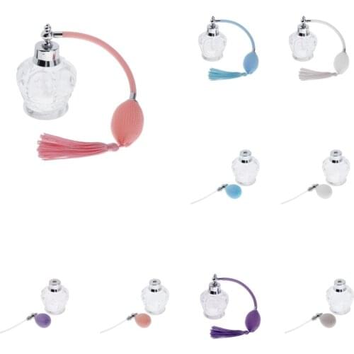 1pc Crystal 100ml Clear Perfume Bottle Refillable Spray Bottle Sliver Cap