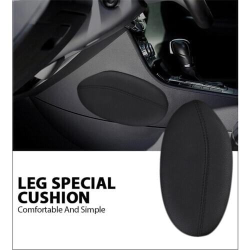 1PCS Car Seat Cushion Foot Support Pillow Leg Support Car Seat Cushion Leather Leg Cushion Knee Pad Thigh Support Pillow