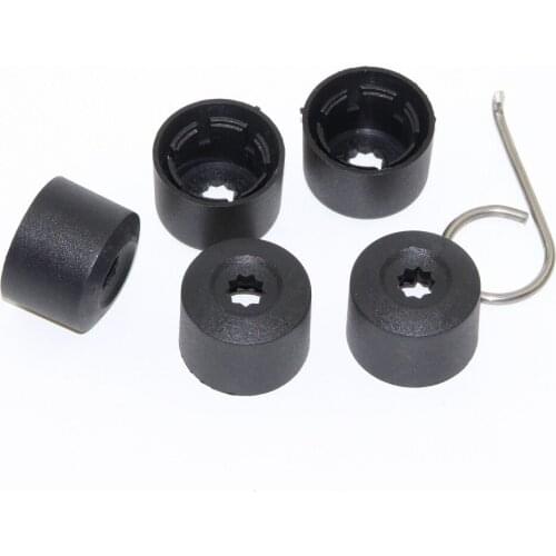 5PCS OEM Dust Cover + Anti Theft lid + Retractor For VW Golf Jetta MK5 Passat B6 Eos Polo Rabbit 1K0 601 173 1K0 601 173A