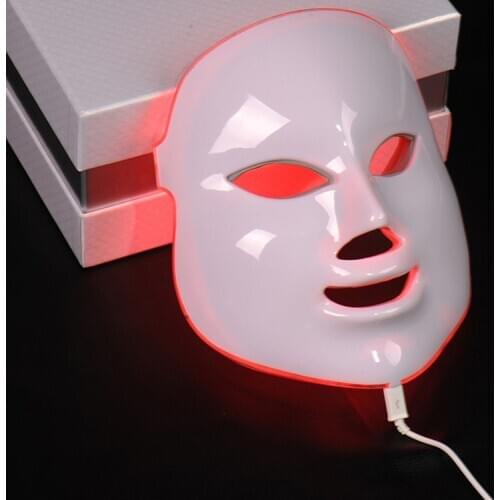 7 Colors LED Facial Mask Photon Therapy Anti-Acne Wrinkle Removal Skin Rejuvenation Face Skin Care Tools