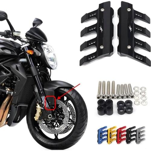 For MV Agusta brutale 920 BRUTALE920 Motorcycle CNC Accessories Mudguard Side Protection Block Front Fender Anti-Fall Slider