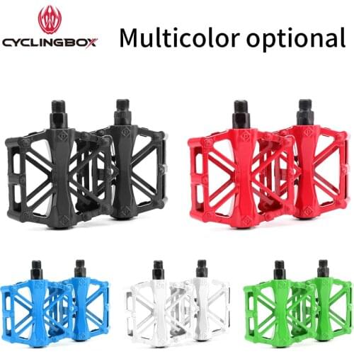 CyclingBOX Bicycle Pedals Ultralight Seal Bearings Cycling Alloy Pedals Flat Non-Slip Road BMX MTB Bicycle Parts Accessories