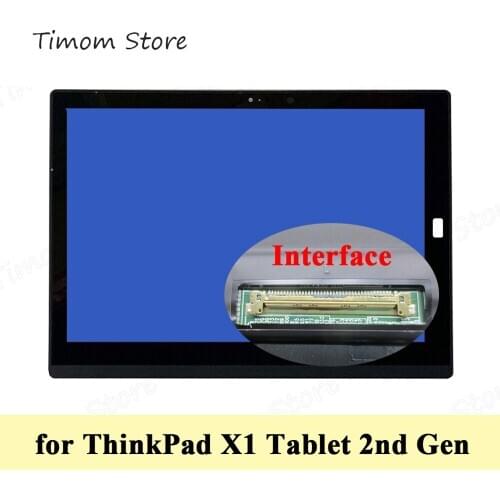 For ThinkPad X1 Tablet 2nd Gen 20JB 20JC Original 12.0 Notebook LCD Touch ASSEMBLIES Frame FHD+ 2160*1440 40pin MS12QHD501 01 11